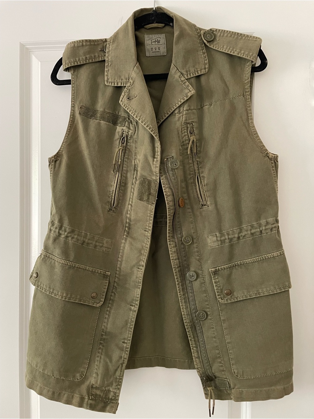 Zara Trafaluc Military Tunic Vest Size Medium